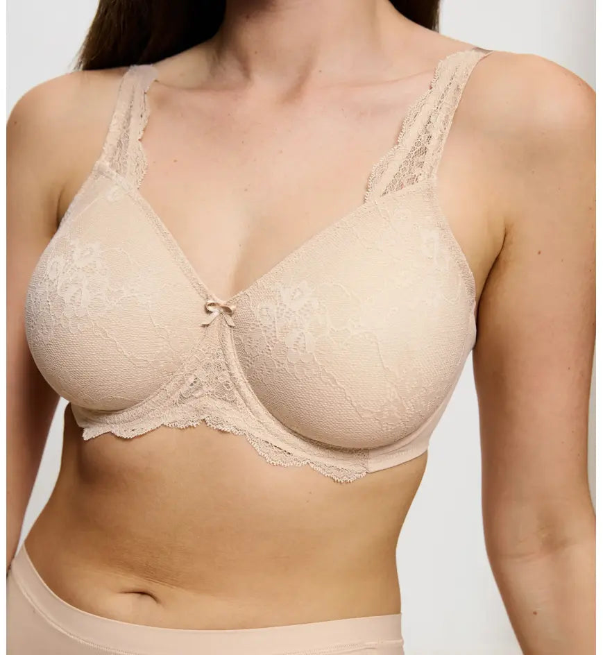 Contouring Sensation Minimiser Bra in Black & Nude