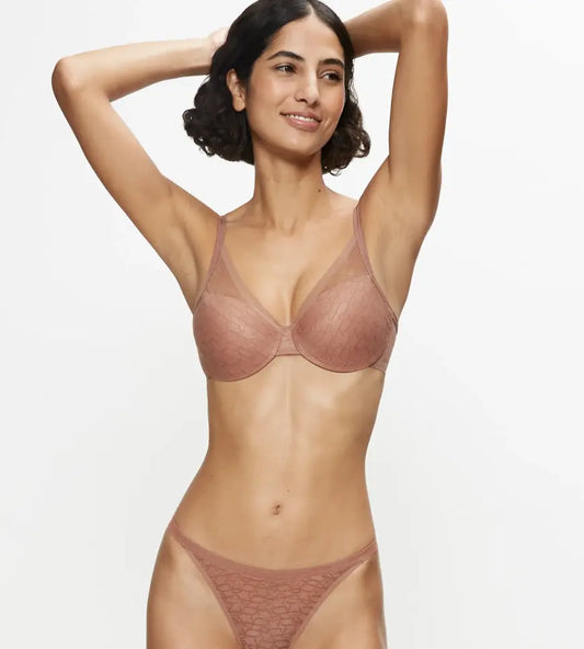 SIGNATURE SHEER WIRED PADDED BRA