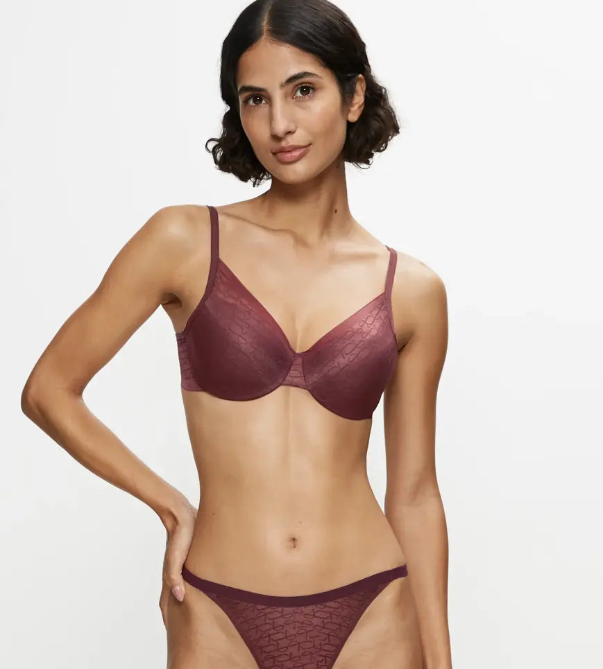 SIGNATURE SHEER WIRED PADDED BRA