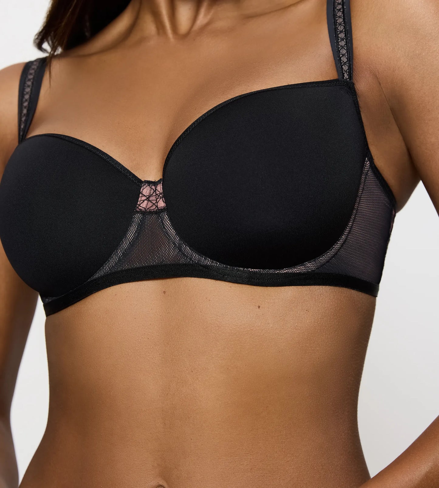 Palina Cosmic Heartbeat Style Lab Wired Padded Bra in Black