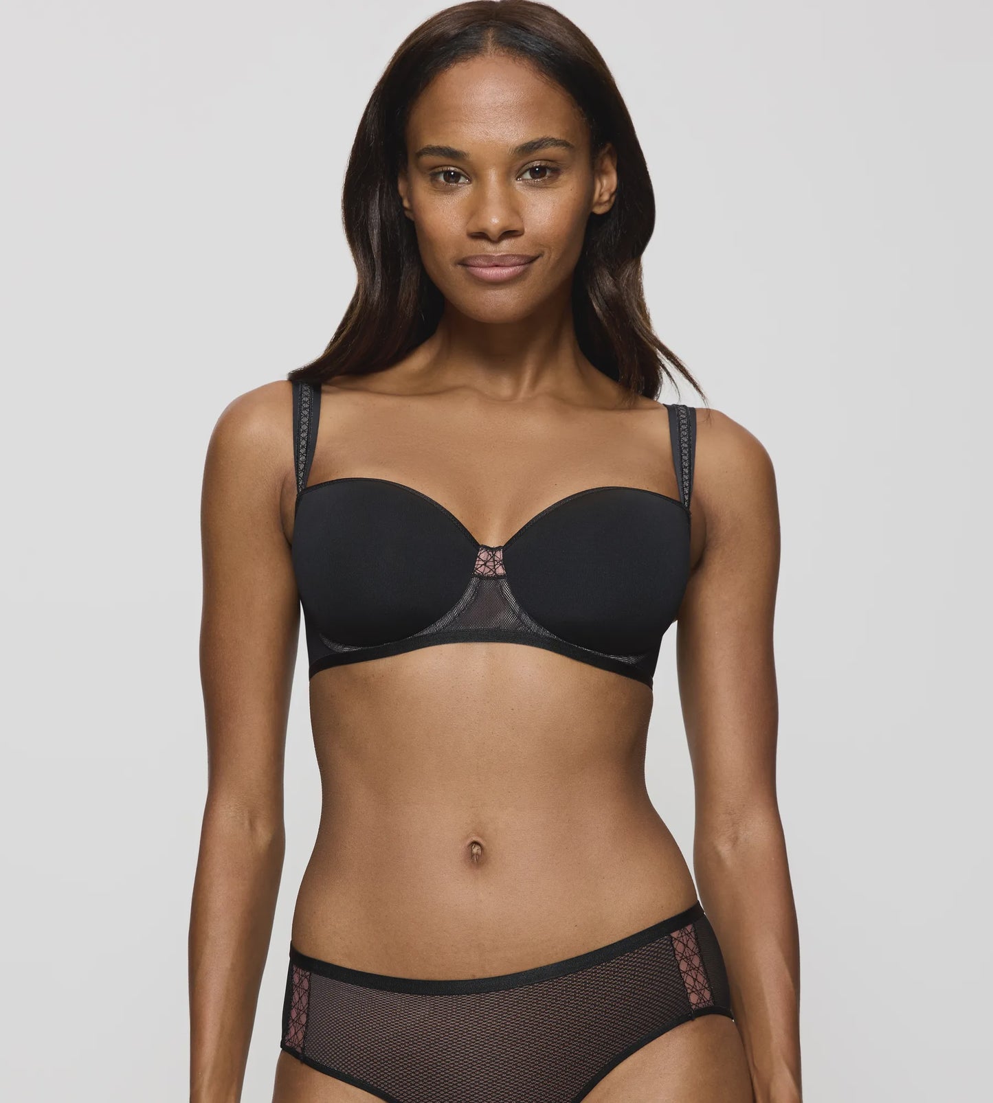 Palina Cosmic Heartbeat Style Lab Wired Padded Bra in Black