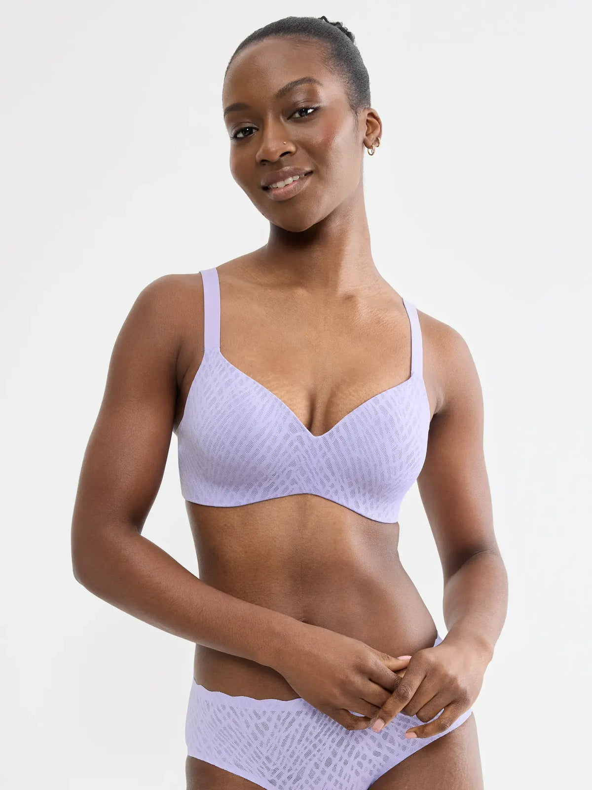 Sloggi Zero Feel Lift Up T-Shirt Bra in Lilac