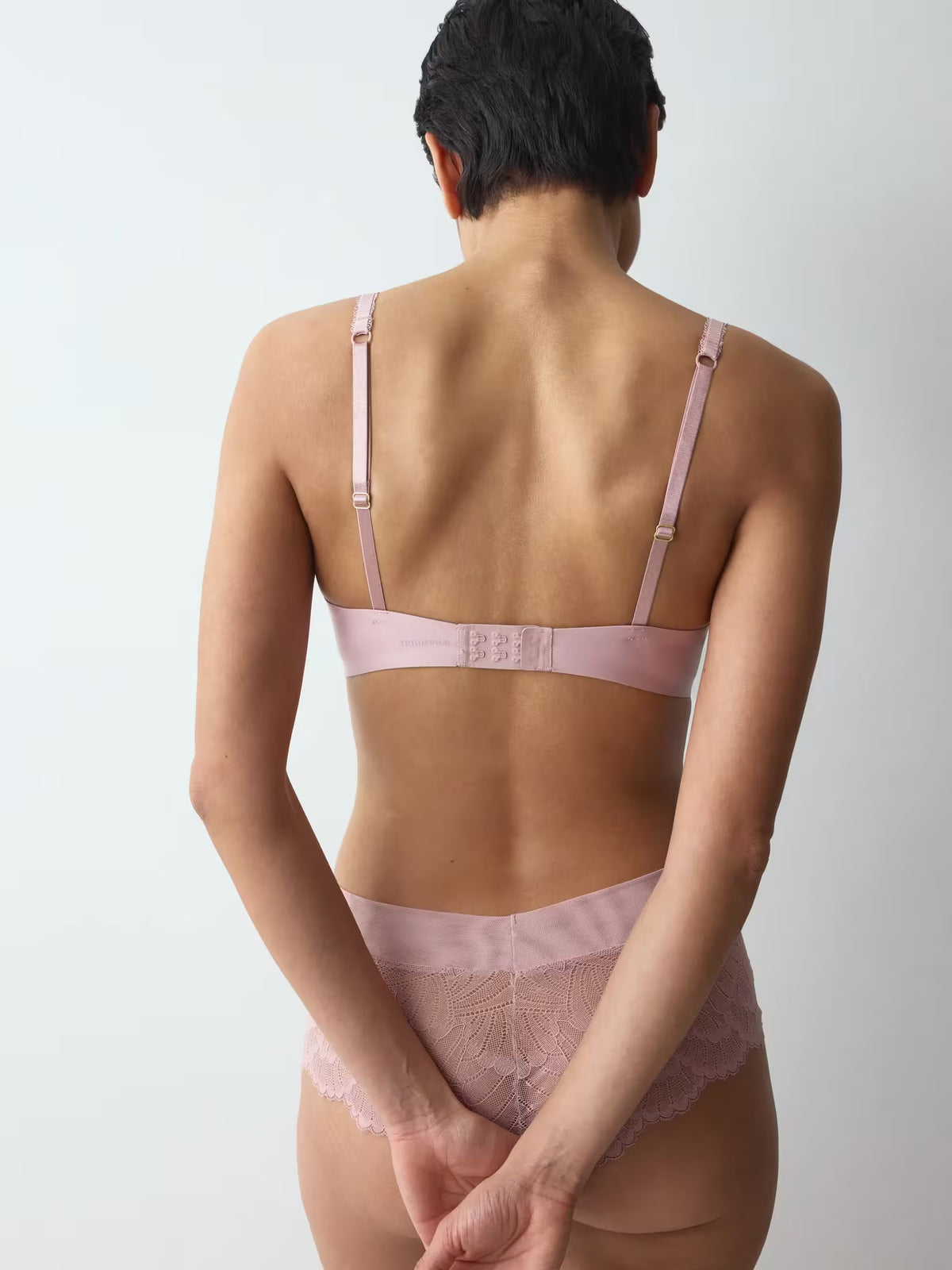 Love in Lace Wired Padded Bra in Sophia Pink