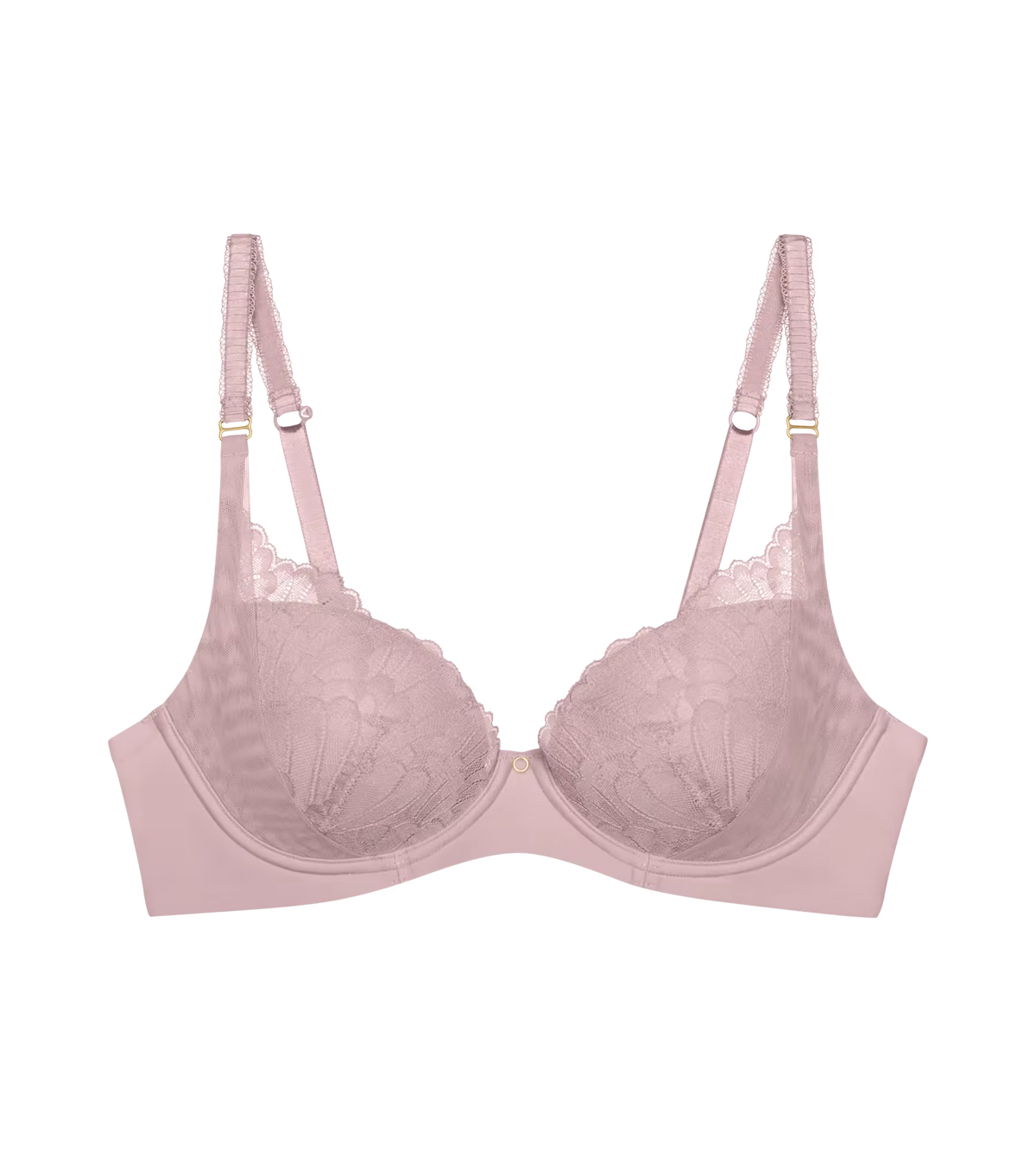 Love in Lace Wired Padded Bra in Sophia Pink