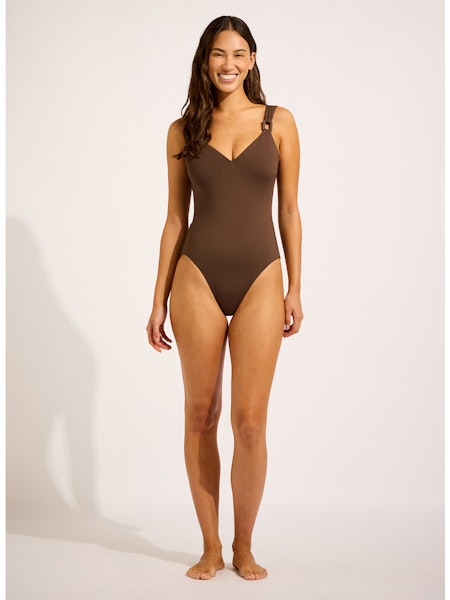 Seafolly Collective DD One Piece in Dark Chocolate