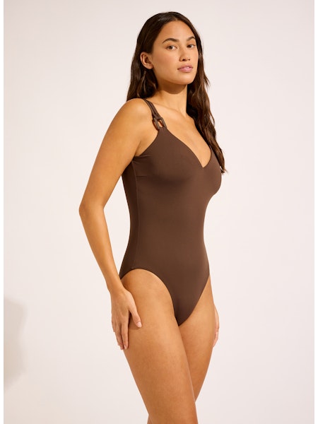 Seafolly Collective DD One Piece in Dark Chocolate