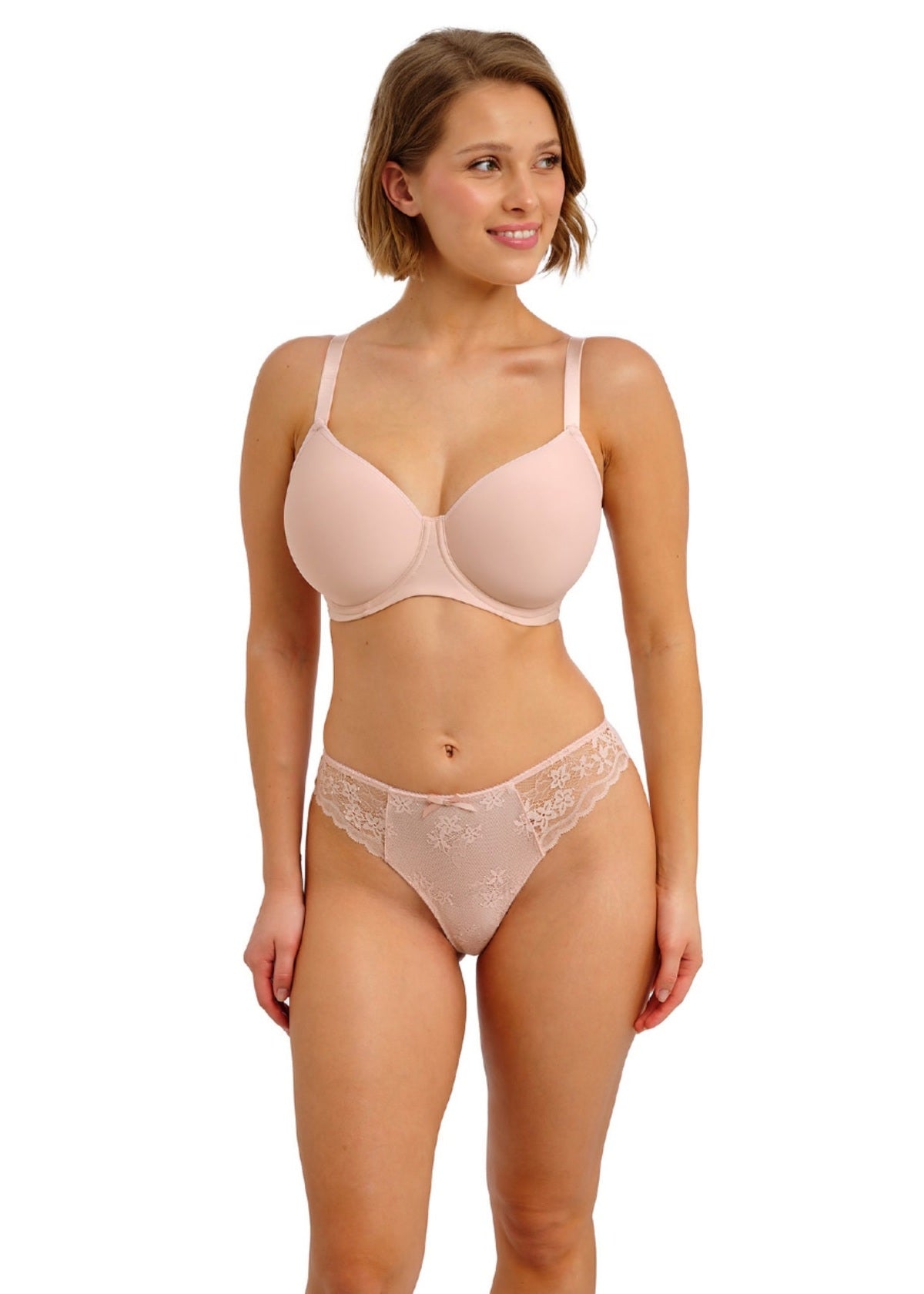 Essentially Smooth Moulded Bra in Cameo
