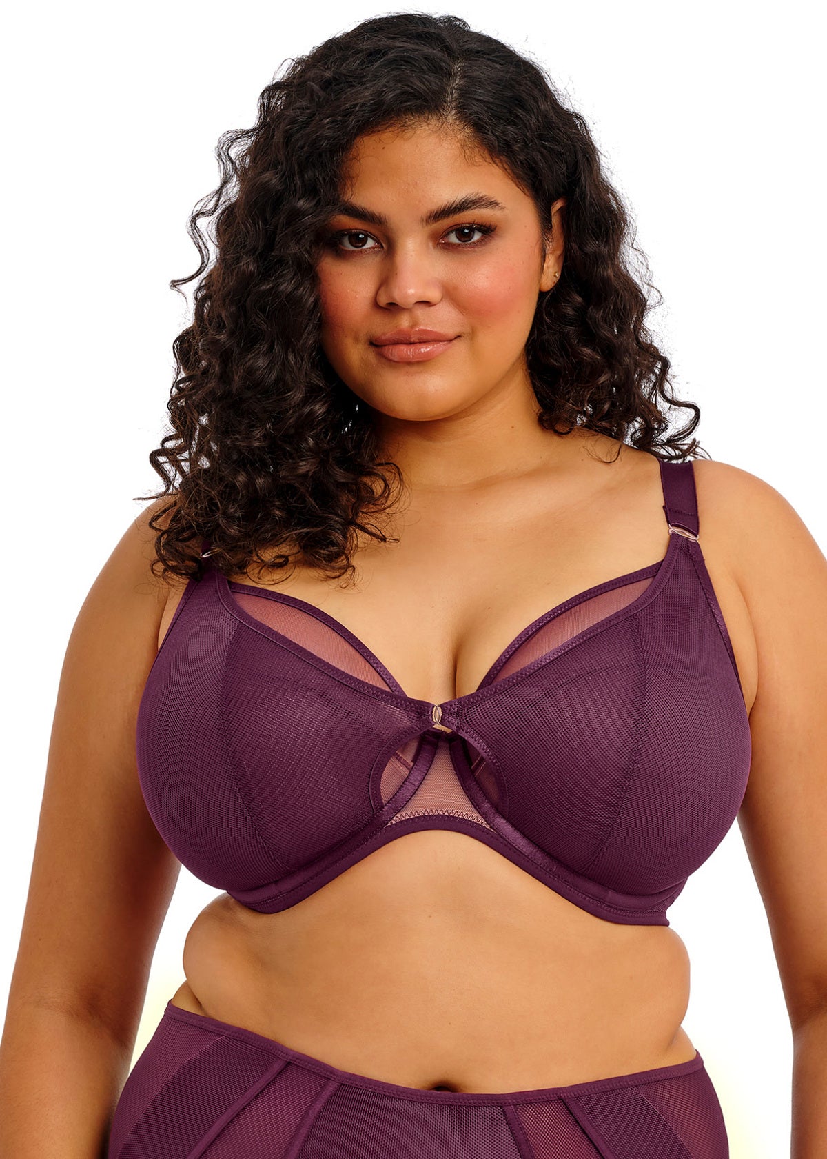 Kintai Plunge Bra in Blackberry