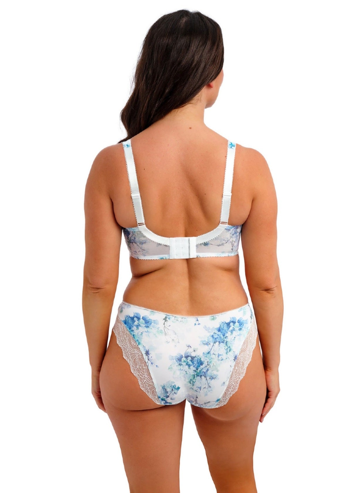 Lucia Side Support Bra in Blue Garden