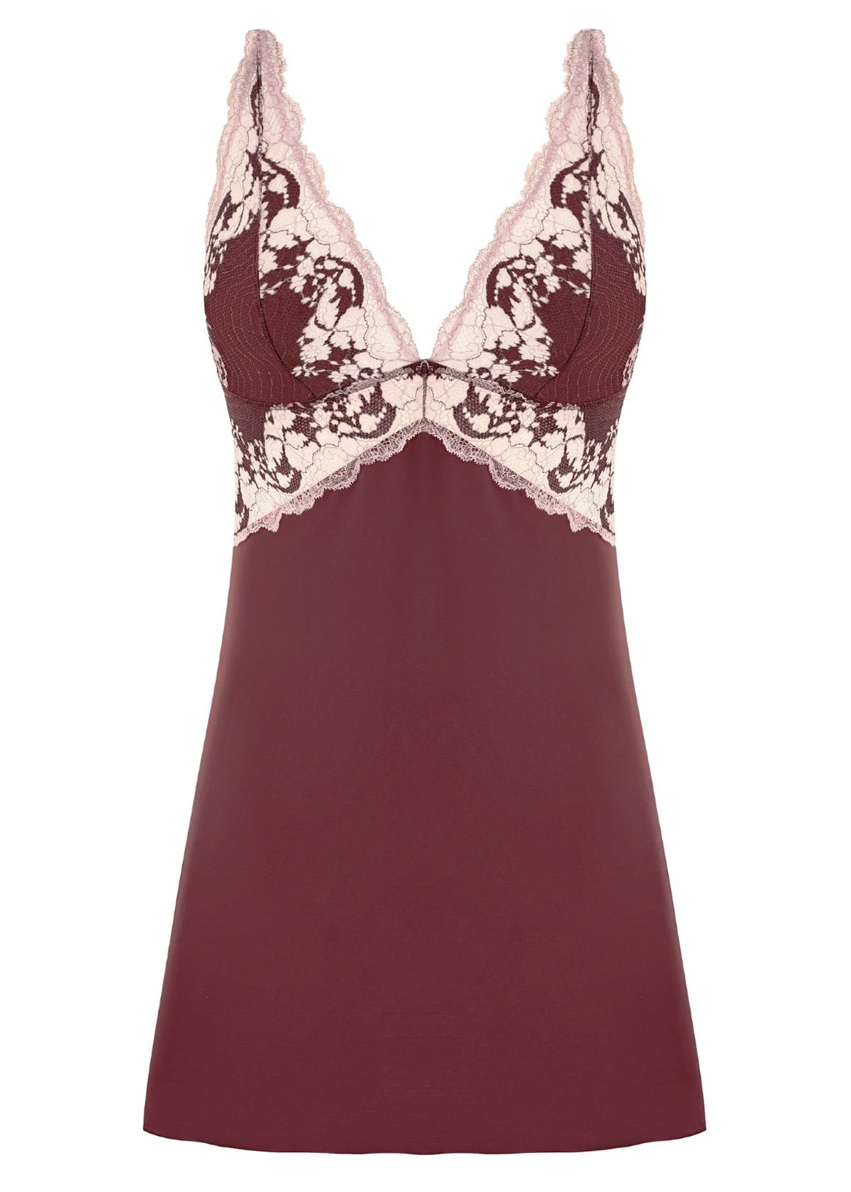 Modern Affair Chemise in Rose Brown/Cradle Pink