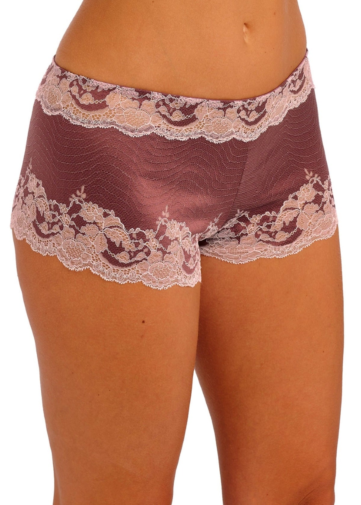 Modern Affair Boyshort in Rose Brown/Cradle Pink