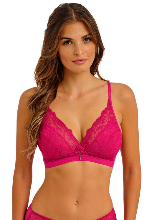 Abellia Bralette in Vivacious Pink