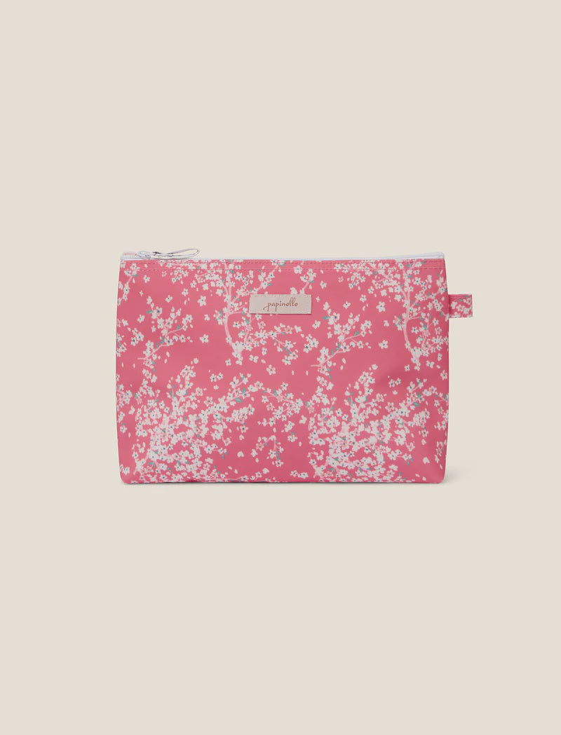 Medium Cosmetic Bag in Cherri Blossom Pink