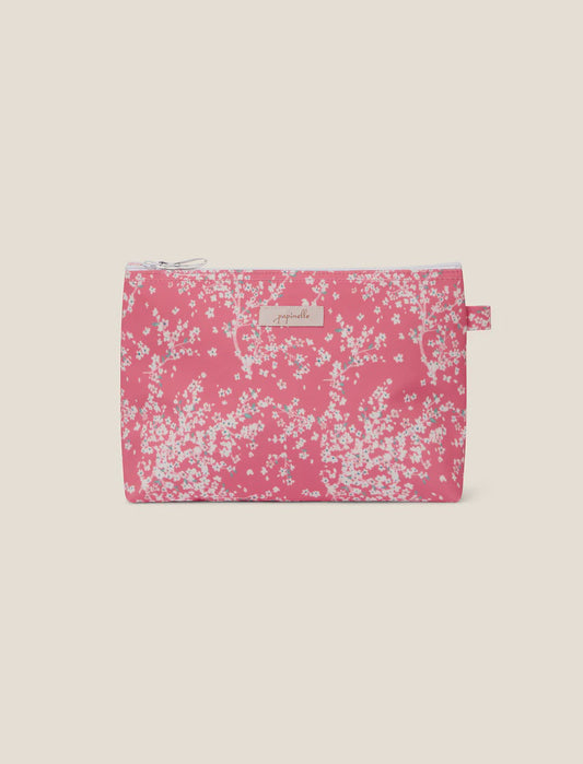 Medium Cosmetic Bag in Cherri Blossom Pink