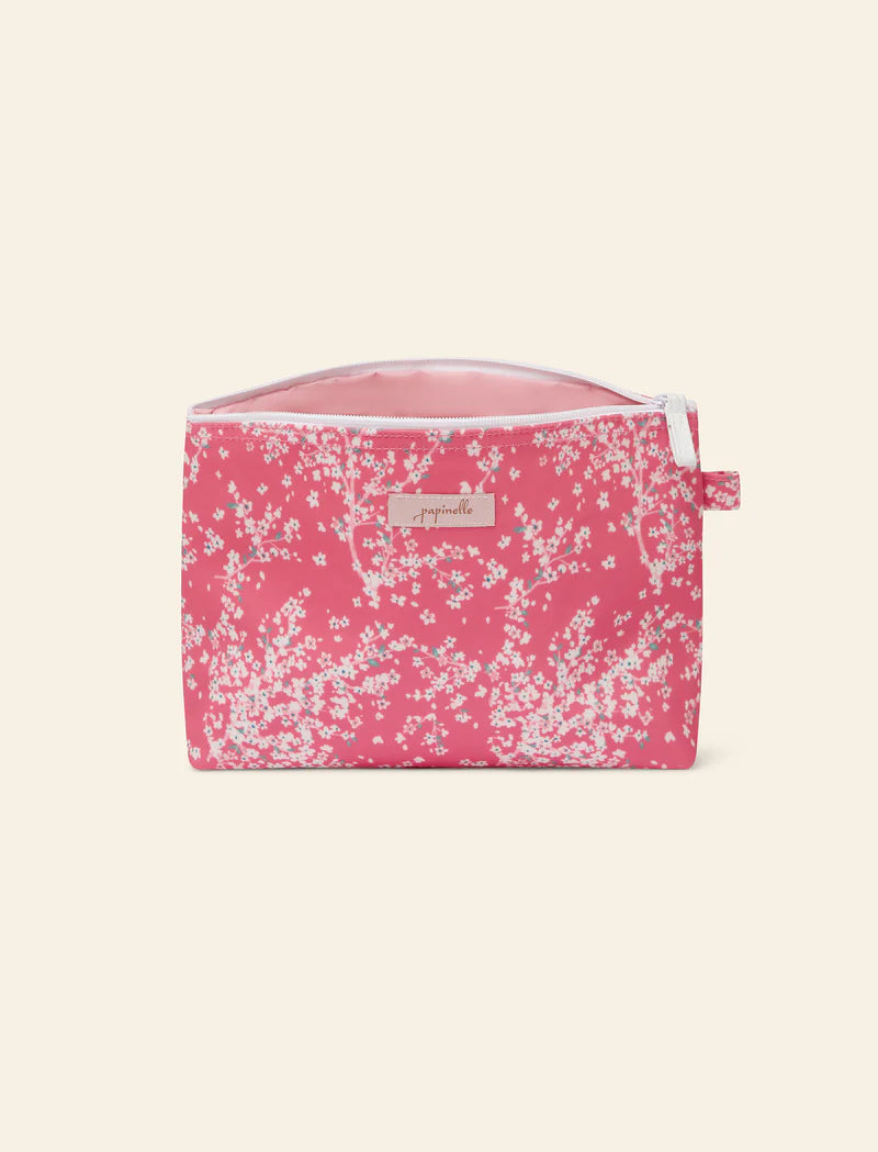 Medium Cosmetic Bag in Cherri Blossom Pink