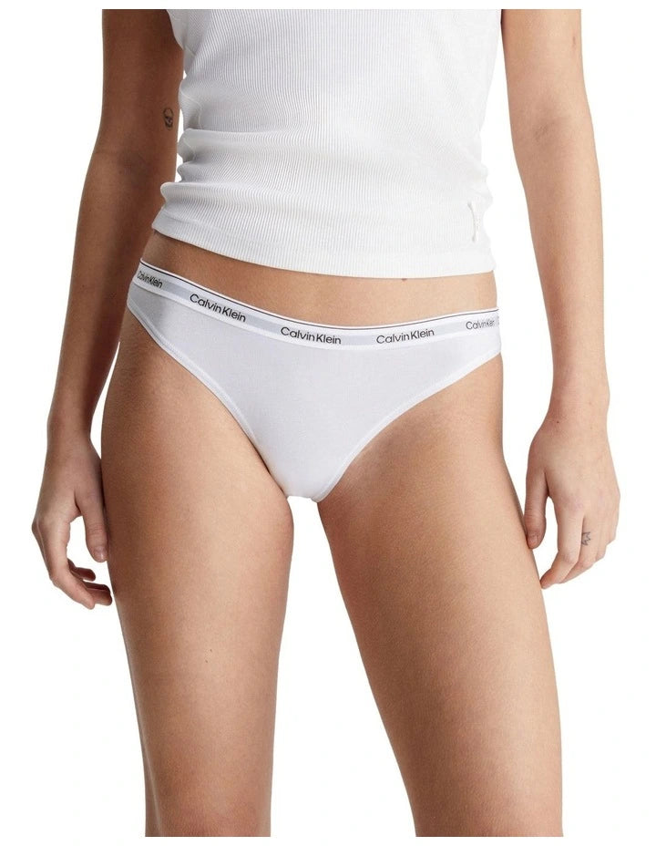 Modern Logo 3 Pack Thongs Blk/Wht/Gry