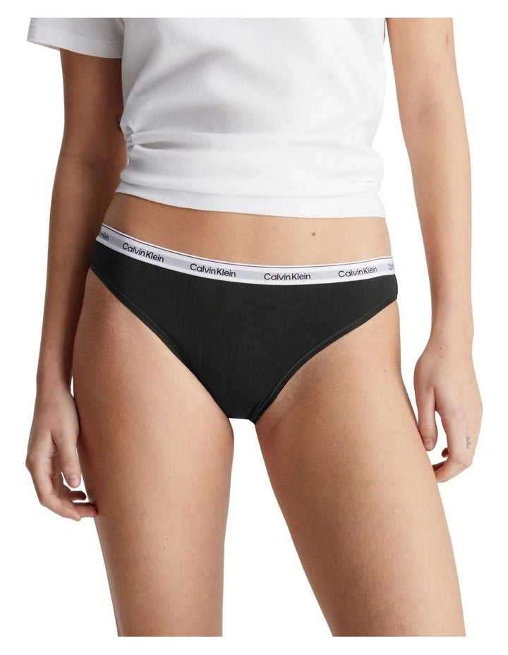 Icon Logo Thong 3 Pack in Multi in Black/White/Frozen