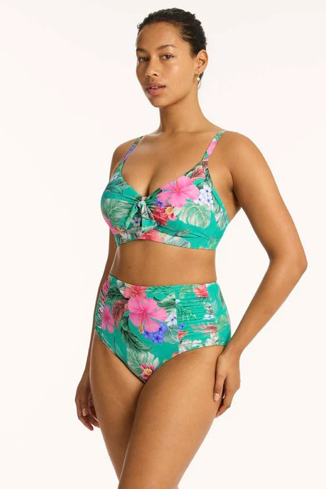 Pacifico High Waist Gathered Side Pant