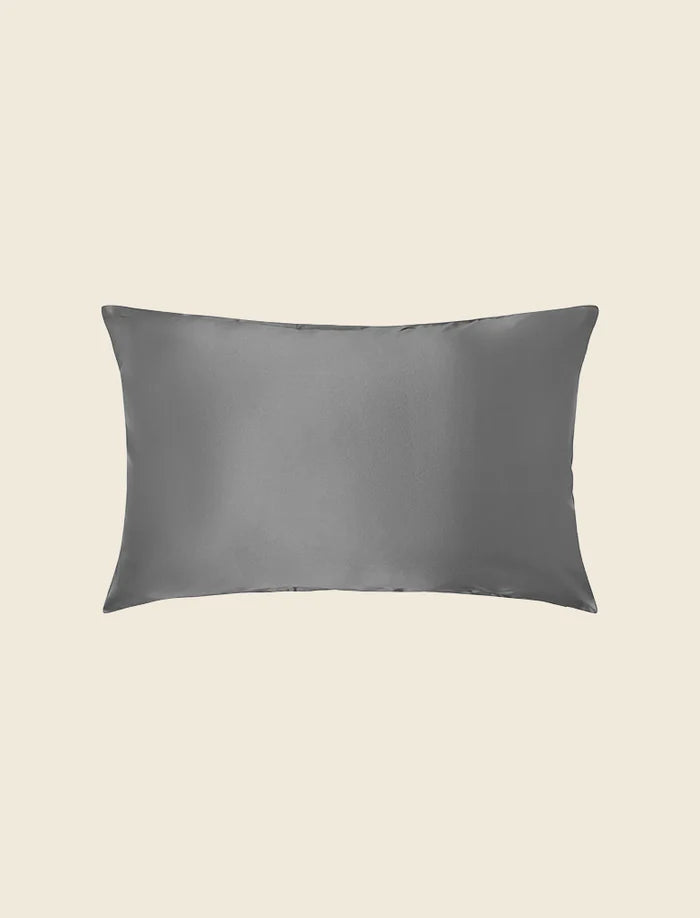 Audrey Boxed Washable Silk Pillow Slip in Slate