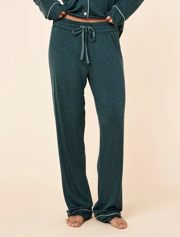 Kate Modal Soft Full Length PJ Set in Deep Emerald