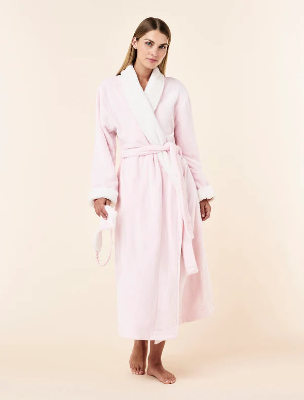 Plush Sherpa Robe & Sleep Mask