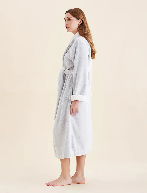 Plush Sherpa Robe & Sleep Mask