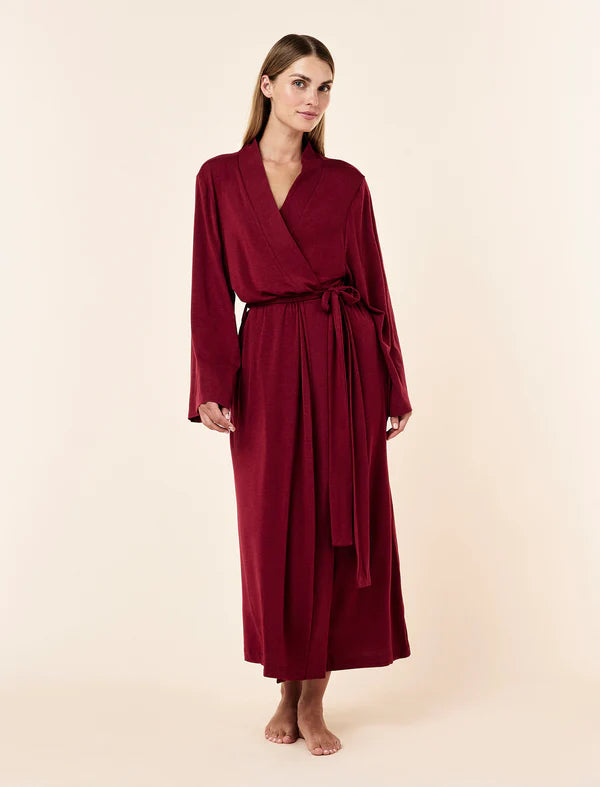 Kate Modal Soft Maxi Robe in Ruby
