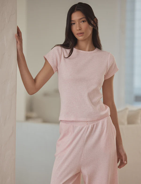 Soft Baby Rib Tee in Fairy Tale Pink