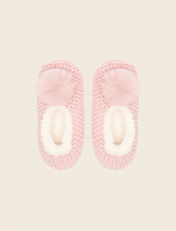Cosy Cable Slipper Socks