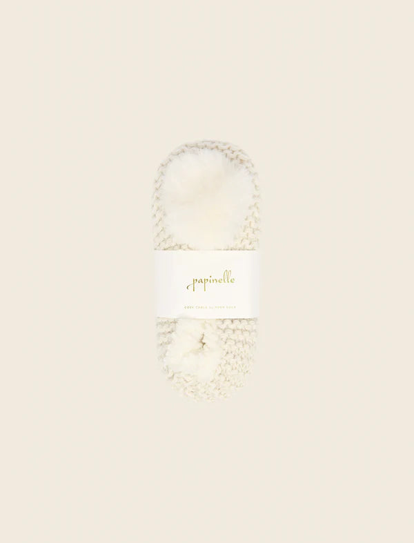 Cosy Cable Slipper Socks