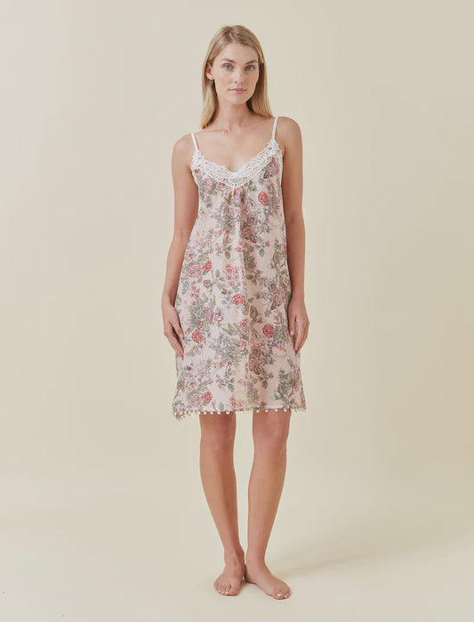 Layla Lace Front Midi Nightie