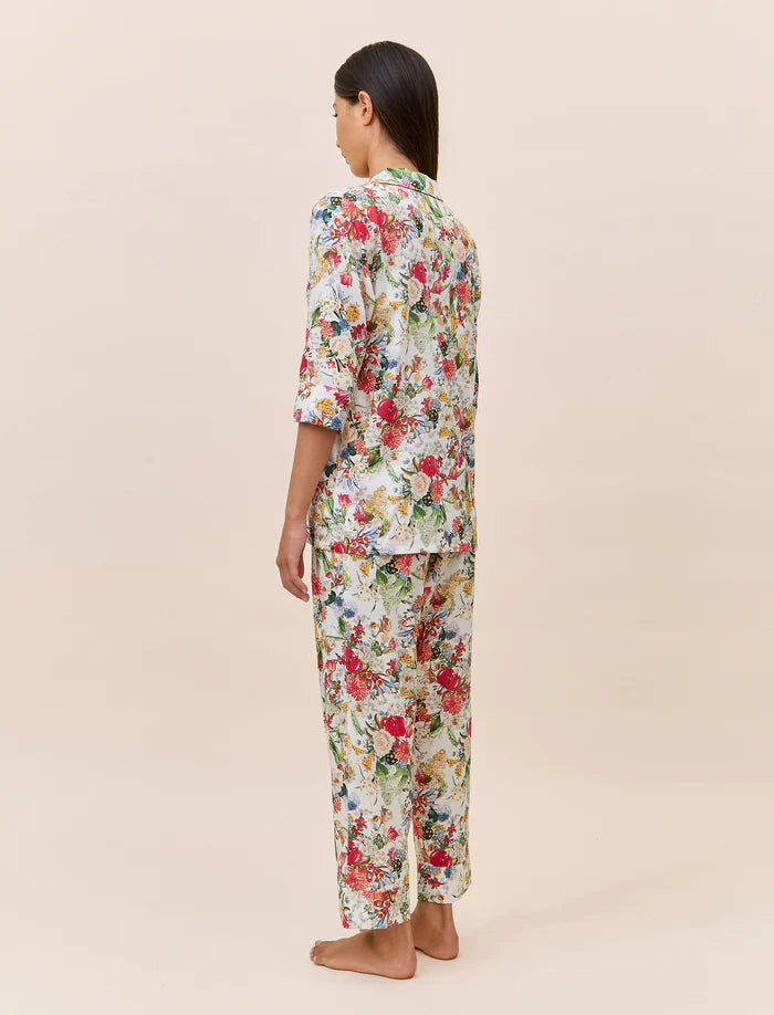 Holly Crop PJ in White