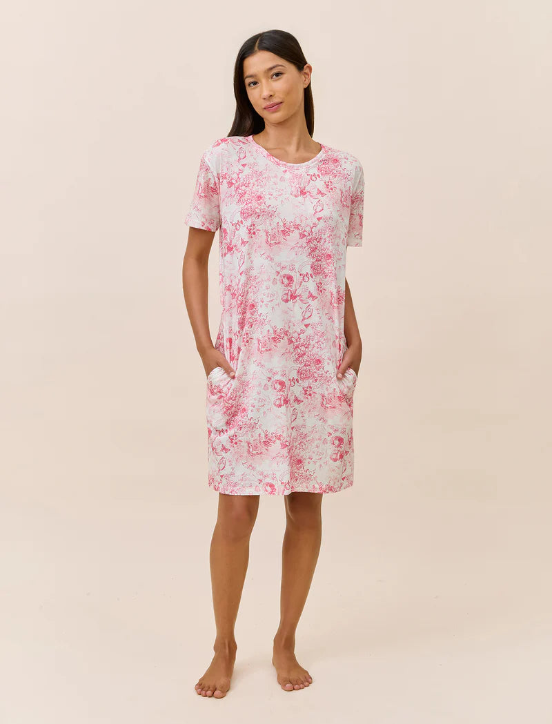 Toile Organic Cotton Knit Midi Nightie