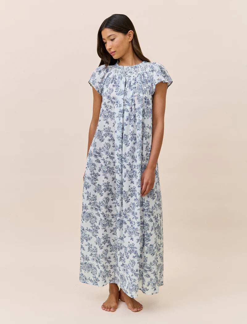 Nostalgia Shirred Neck Maxi Nightie