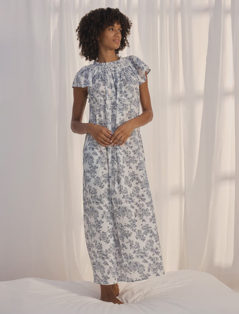 Nostalgia Shirred Neck Maxi Nightie