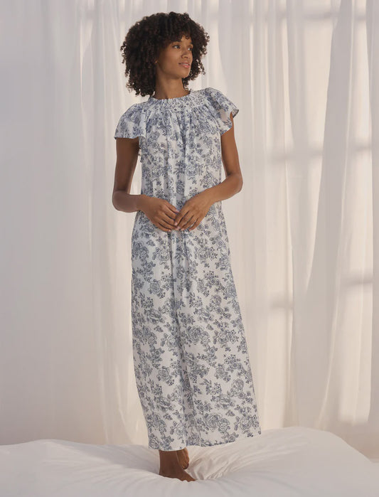 Nostalgia Shirred Neck Maxi Nightie