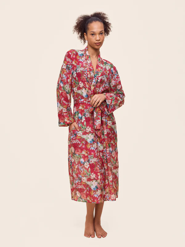 Holly Maxi Robe in Geranium