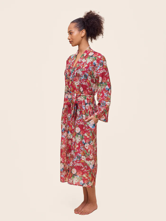 Holly Maxi Robe in Geranium