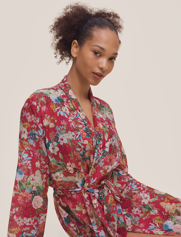 Holly Maxi Robe in Geranium