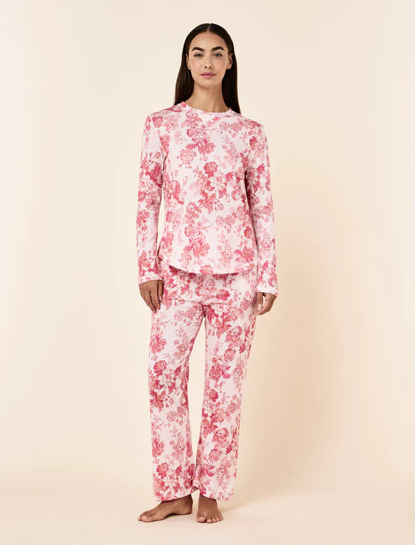 Madelyn Organic Cotton Knit Full Length PJ Set