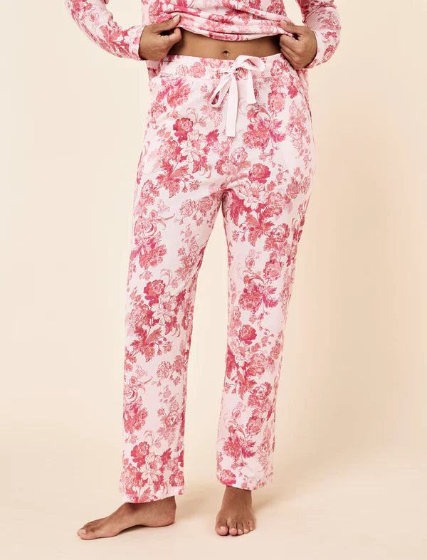 Madelyn Organic Cotton Knit Full Length PJ Set