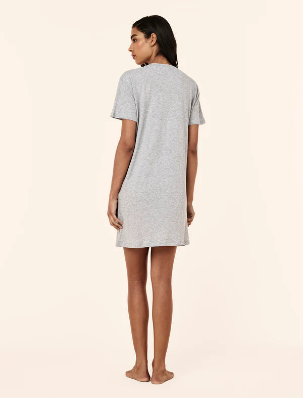 Jada Organic Cotton Knit V Neck Midi Nightie