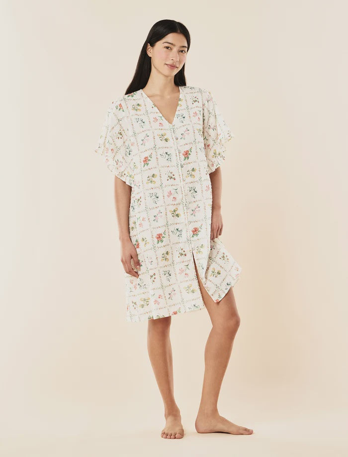 Evie Frill Nightie in Sugar Swizzle
