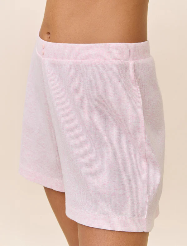 Soft Baby Rib Short in Fairy Tale Pink
