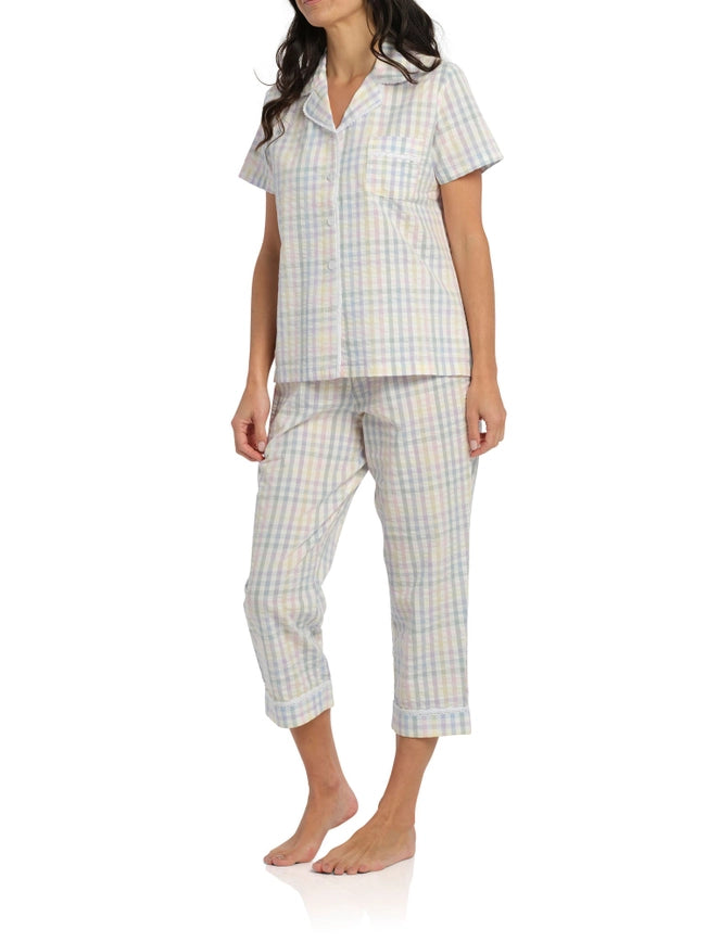 Summer Picnic Pyjama Set with 7/8 Pant
