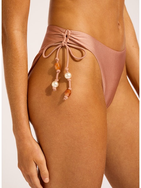 Palermo Loop Tie Side Pant in Mocha