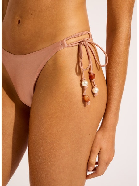Palermo Loop Side Tie Rio Pant in Mocha