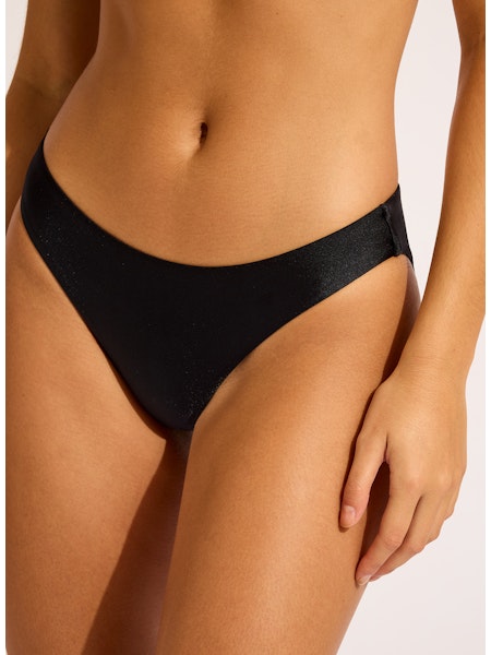 Palermo Hipster Low Rise Bikini Bottom in Black
