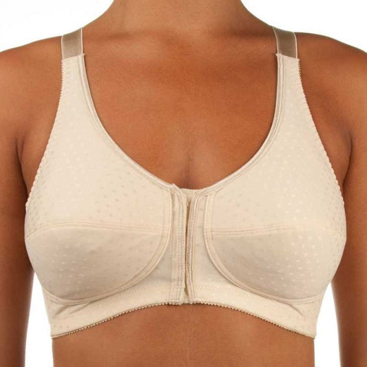 Greta Front Close Soft Cup Bra in Pearl Beige