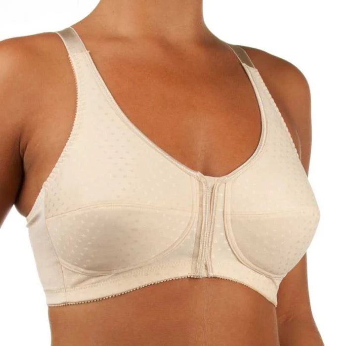 Greta Front Close Soft Cup Bra in Pearl Beige